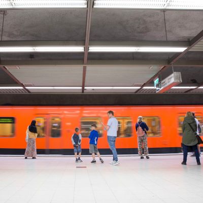 Metro asemalla.