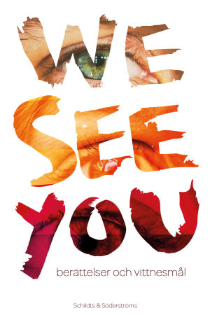 I boken "We see you. Berättelser och vittnesmål" medverkar ett trettiotal skribenter som består av asylsökande, volontärer och aktivister. Bild på bokomslaget till "We see you. Berättelser och vittnesmål".