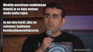 Koomikko keikalla