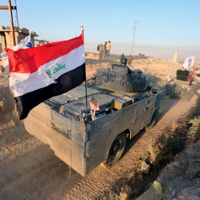 Irakiska styrkor i närheten av Kirkuk 16.10.2017.