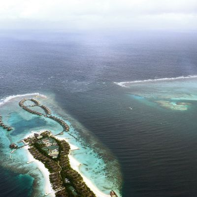 En av de paradisöar som hör till Maldiverna.