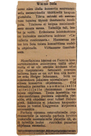 Lehtileike Waasa-lehti 26.1.1918.