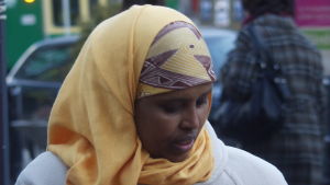 Zahra Abdulla Zahra Abdulla vid De grönas valstuga vid Tre smeder i Helsingfors 2011.