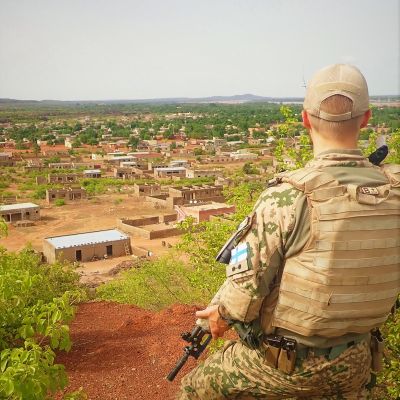 Suomalainen sotilas EUTM-koulutusoperaatiossa Malissa