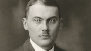 Runar Schildt brukas räknas bland dagdrivarföfattarna Porträtt av Runar Schildt från 1910-talet.