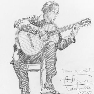 Andrés Segovia "Concerts Ysaye"-resitaalissa Brysselissä 15.12.1932