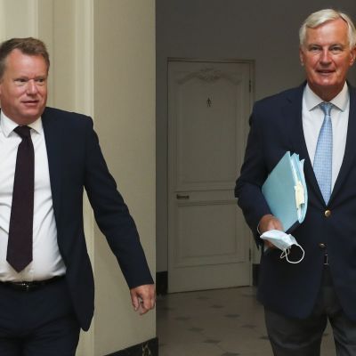 David Frost ja Michel Barnier
