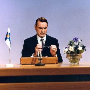 Presidentti Mauno Koivisto ja uudenvuodenpuhe 1983.