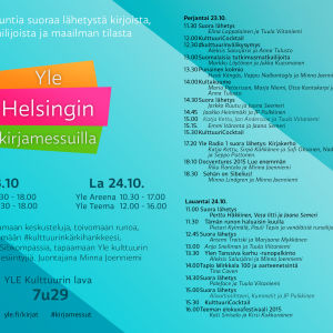 Yle Helsingin kirjamessuilla lavan ohjelma