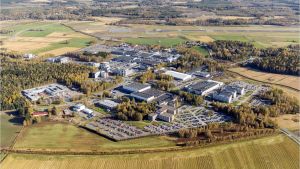 Industriområdet Runsor i Vasa. Flygbild över industriområdet Runsor i Vasa.