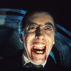 Christopher Lee elokuvassa Dracula (1958).