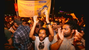 Demonstration i Maldiverna