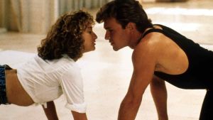Den erotiska laddningen mellan Baby och Johnny undgår ingen. Jennifer Grey och Patrick Swayze i filmen Dirty Dancing