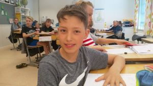 Viggo Bergvik på Stenbackens skola är intresserad av att lära sig språk. Viggo Bergvik på Stenbackens skola.