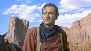John Wayne elokuvassa Etsijät (1956).