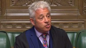 Underhusets talman John Bercow hade fullt upp med att hålla styr på alla som talade i parlamentet under brexitdebatten 3.9.2019 Det brittiska underhusets talman John Bercow hade fullt upp med att hålla styr på alla som talade i parlamentet under brexitdebatten 3.9.2019