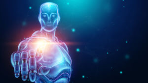 Den nya människan: delvis robot, delvis kött och blod? Konstnärens vision av en cybernetisk människa.