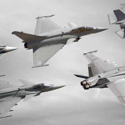 Suomen HX-hävittäjähankeen ehdokkaat.