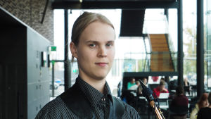 Saksofonisti Perttu Nurkka.