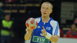 Jac Karlsson har senast spelat i Finlands landslag 2013 (bilden från 2010). Jac Karlsson, landslaget 2010.