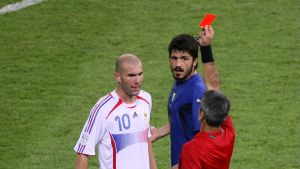 Ett poetiskt ögonblick Rött kort åt Zidane