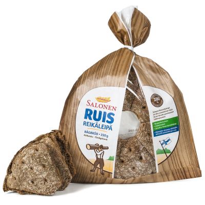 Perheleipuri Salonen Ruisreikäleipä 330 g.