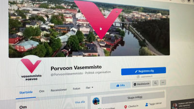 Skärmdump av VF:S Borgåavdelnings Facebooksida