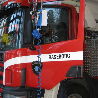Brandbil i Raseborg