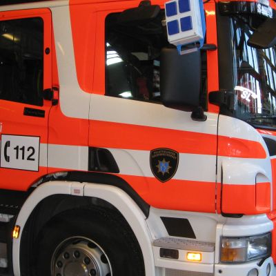 Brandbil från Västra Nylands räddningsverk