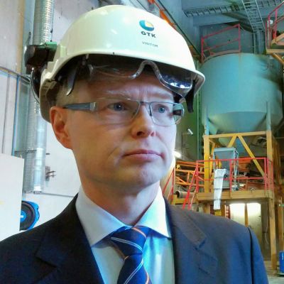 GTK:n pääjohtaja Mika Nykänen GTK Mintecin koetehtaassa Outokummussa.