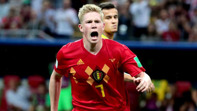 Målskytten Kevin De Bruyne fick spela i en fri offensiv roll i VM-kvartsfinalen mot Brasilien.