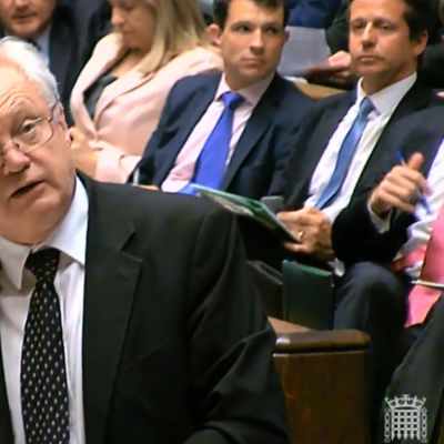 Brexitministern David Davis under en debatt i parlamentet den 20 juni.