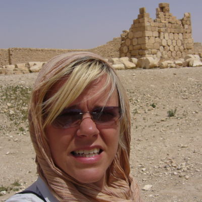 Mette Nordström i Palmyra, Syrien