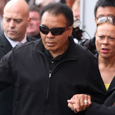 Muhammad Ali vieraili Englannissa 2009.