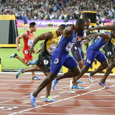 MAaliintulo Justin Gatlin Christian Coleman Usain Bolt