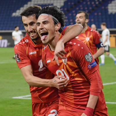 Eljif Elmas har gjort mål mot Tyskland.
