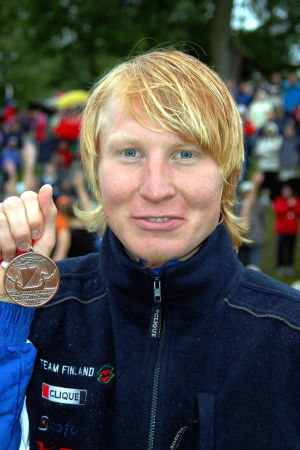 Mårten Boström tog EM-brons i sprint 2004. Mårten Boström med sitt EM-brons 2004.