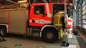 Västra Nylands räddningsverk har ett ledningssystem med så uppdaterade kartor som möjligt. Brandstationen i Ekenäs.
