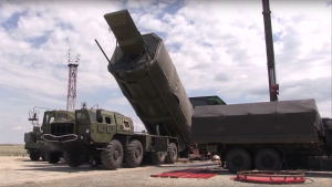 Ryssland publicerade bilder på Avangard i juli 2018. Det ryska Avangard-missilsystemet.