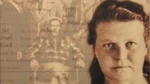 En detalj ur pärmbilden till Elina Sanas bok "Luovutetut" 2003. Pärmbild till Elina Sanas bok Luovutetut 2003.