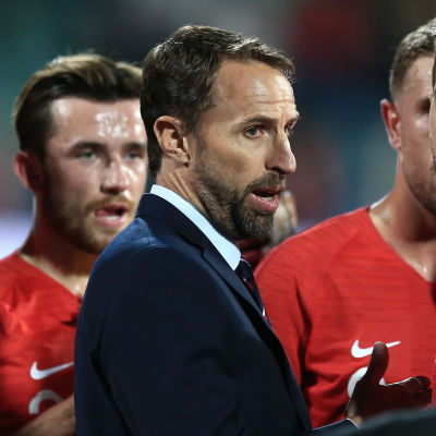 Gareth Southgate och hans landslag.