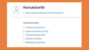Suomi.fi kampanjoi muun muassa Facebookissa. Kuvakaappaus suomi.fin Facebook-sivuilta. Teksti: Tuntuuko viranomaisasioiden hoito työläältä?