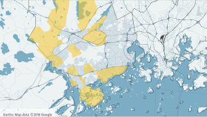 I de här stadsdelarna i Esbo och Grankulla är tio procent eller mer av invånarna svenskspråkiga. Här är tio procent eller mer av invånarna svenskspråkiga