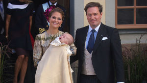 Prinsessa Madeleinen ja Chris O´Neilin toinen lapsi kastettiin Drottningholmin linnan kirkossa. Kuva: Kungahuset.se Ruotsin kuningasperheen vuosikatsauksessa muistellaan vuoden 2015 kohokohtia.