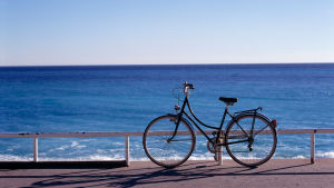 polkupyörä ja meri