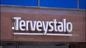 Suomen suurimman työterveyspalvelujen tuottajan Terveystalon logo.
