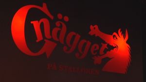 Fastigheten har fått sitt smeknamn av det legendariska diskoteket Gnägget, som fanns där under 1980-talet. Diskoteket Gnäggets logo.