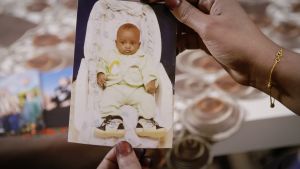 Nadifos son som liten. Nadifo Shador Ali måste lämna barnen i Somalia när hon flydde.