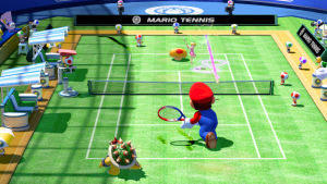 De stora svamparna tillför en grad av slumpmässighet till matcherna som det här spelet inte behöver. Mario Tennis: Ultra Smash, Kontroller