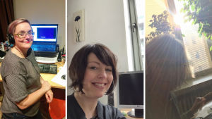 Kääntäjät Mari Hallivuori, Katja Juutistenaho ja Tuula Friman. Oscar-kääntäjät Mari Hallivuori, Katja Juutistenaho ja Tuula Friman.
